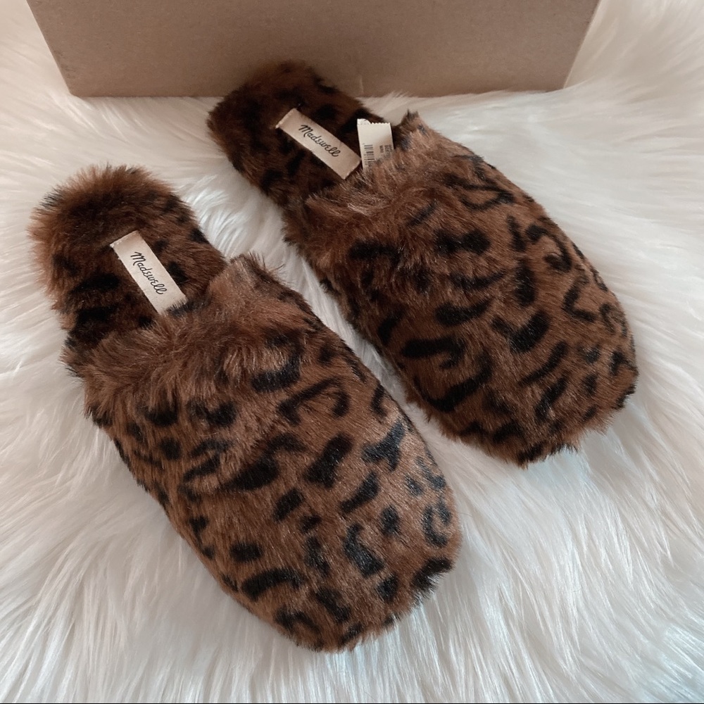 Madewell Animal Print Faux Fur Slipper - Picture 5 of 5